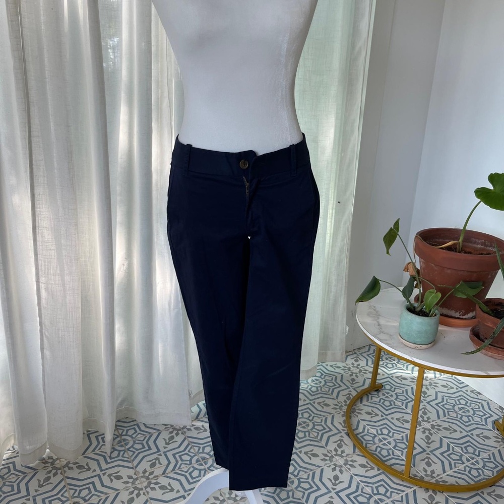 J CREW NAVY FRANKIE PANTS WOMENS 0 - Picture 4 of 6